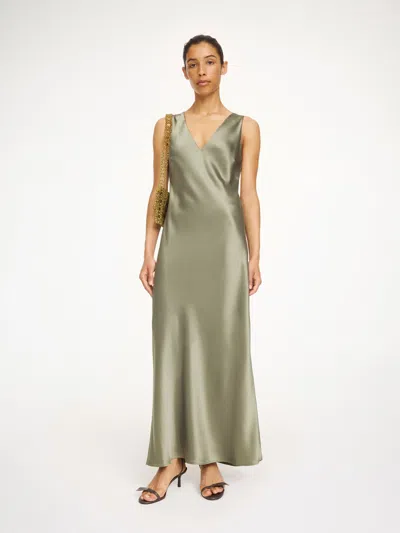 By Malene Birger Levita Satin Maxi Dress In Multi