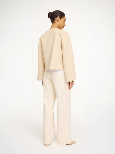 By Malene Birger Vibetta Wool Jacket In Vanilla Cream In Neutral
