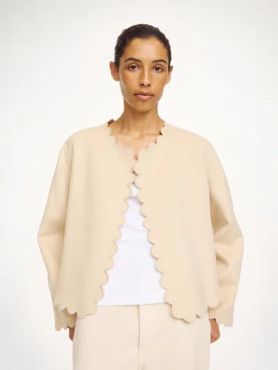 By Malene Birger Vibetta Wool Jacket In Vanilla Cream In Neutral