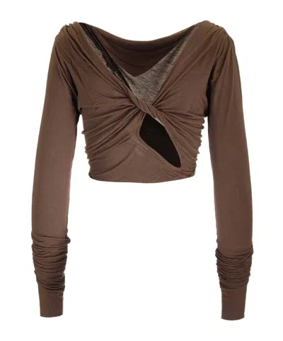 Rick Owens Asymmetric-design Top In Multi