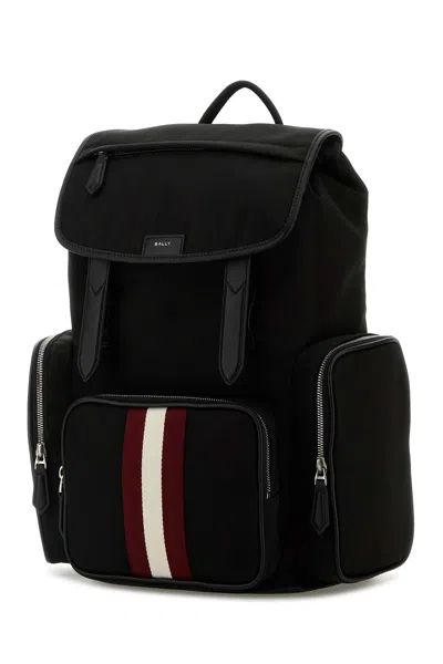 Bally Logo Printed Code Explorer Backpack In Black