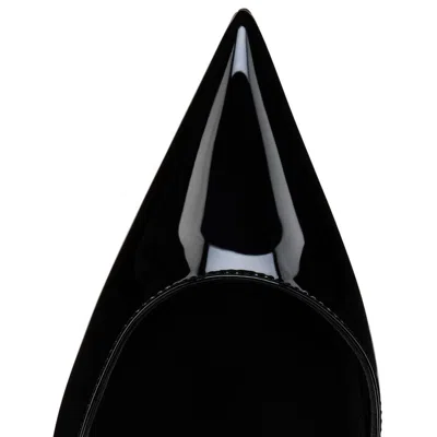 Christian Louboutin Miss Z Sling Patent Leather Slingback Pumps 100 In Black