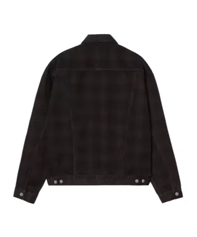 Carhartt Work In Progress Everson Denim Trucker Jacket In Black
