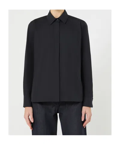 Max Mara Buttoned Shirt In Black
