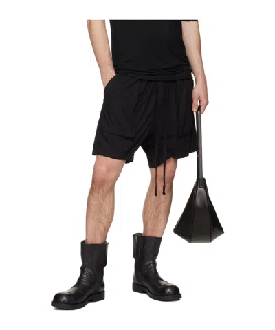 Thom Krom Drawstring Multiple-pocket Shorts In Black