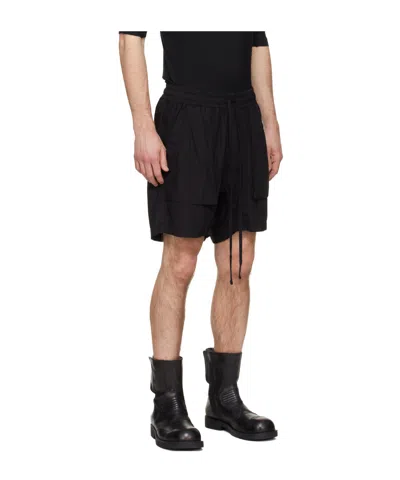 Thom Krom Drawstring Multiple-pocket Shorts In Black