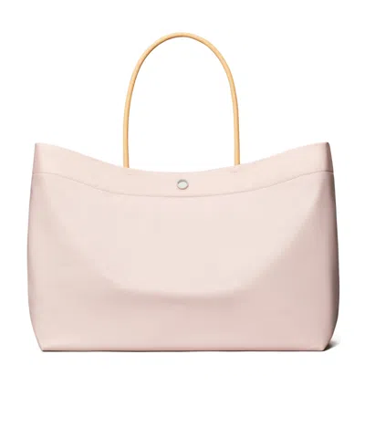 Tory Burch Ella Twist Reversible Tote Rose Mist In Pink