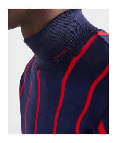 Prada Rollkragenpullover Aus Baumwolle In Blue