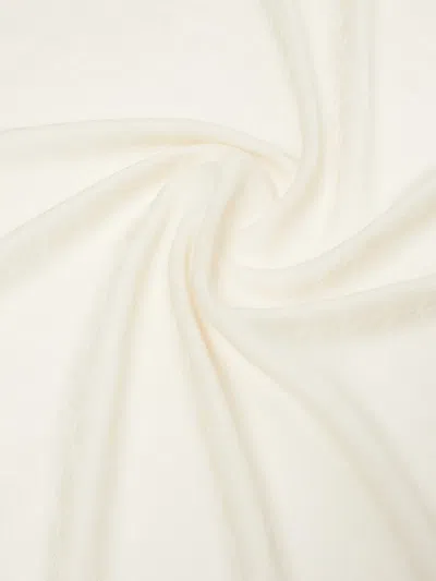 Max Mara Pattern Scarf In White