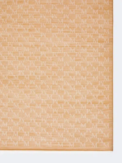 Max Mara Monogram Scarf In Brown