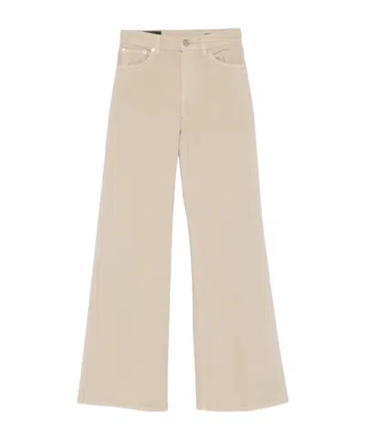 Dondup Five-pocket Belt-loop Jeans In Brown