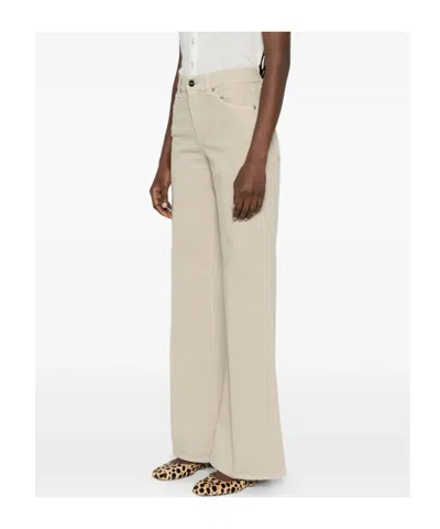 Dondup Five-pocket Belt-loop Jeans In Brown