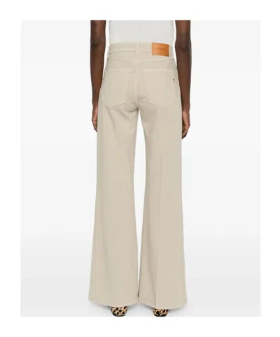 Dondup Five-pocket Belt-loop Jeans In Brown