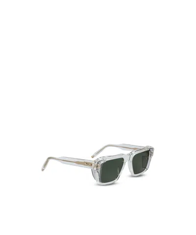 Akoni Square-frame Sunglasses In Green