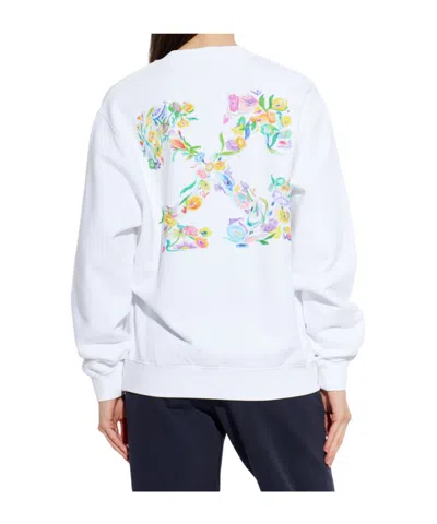 Off-white Long-sleeved Sweatshirt In White