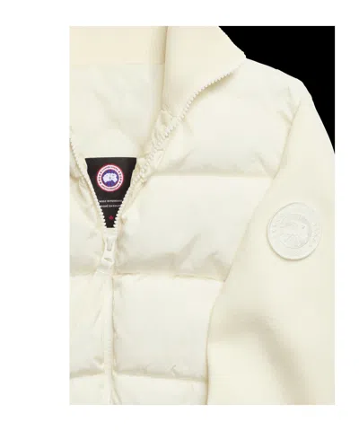 Canada Goose Hybridge Wide Quilt Knit Jacket Tonal Disc In Neutral