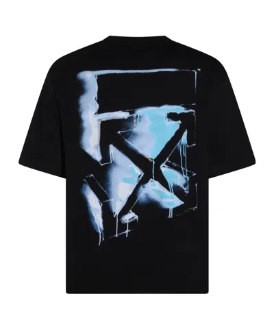 Off-white Men Black 3d Arrow Spray T-shirt, S Luxury T-shirts For Men Darveys
