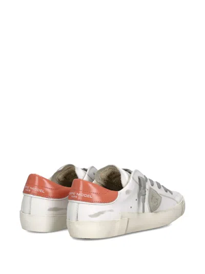 Philippe Model Prsx Triangle-patch Sneakers In White