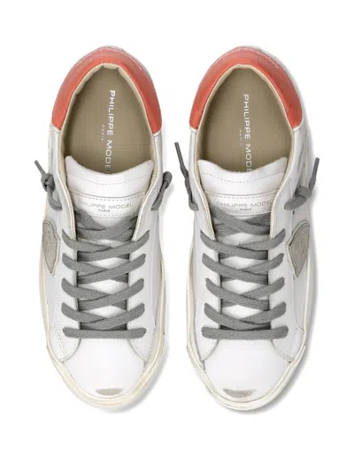 Philippe Model Prsx Triangle-patch Sneakers In White