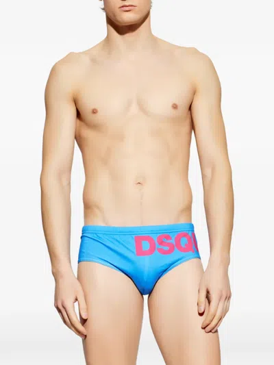 Dsquared2 Logo-print Swimming Trunks In Multi