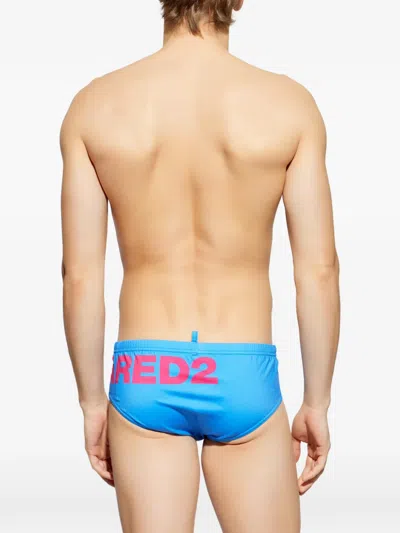 Dsquared2 Logo-print Swimming Trunks In Multi