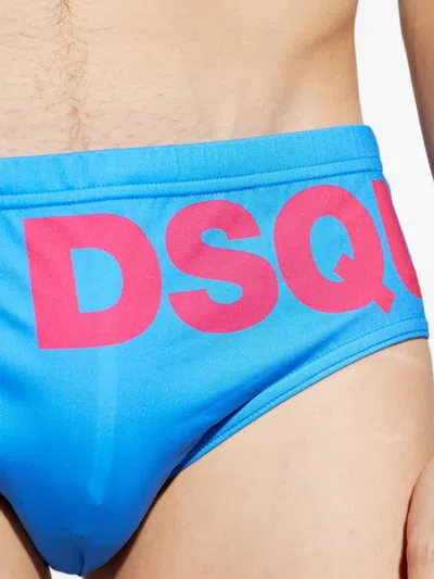 Dsquared2 Logo-print Swimming Trunks In Multi