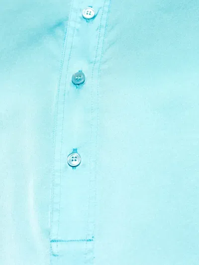 Tom Ford Button-placket Pajama Top In Blue