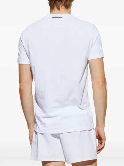 Dsquared2 Logo-patch T-shirt In White