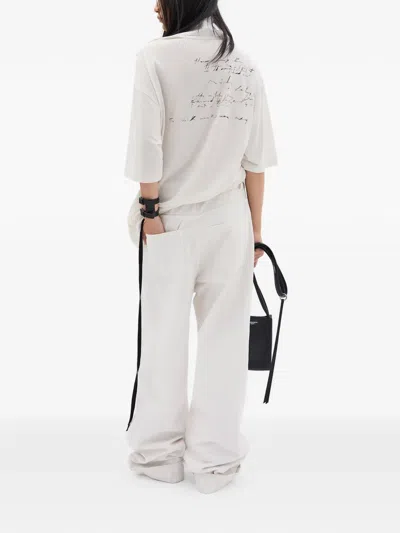 Ann Demeulemeester Agapi Jersey T-shirt In White