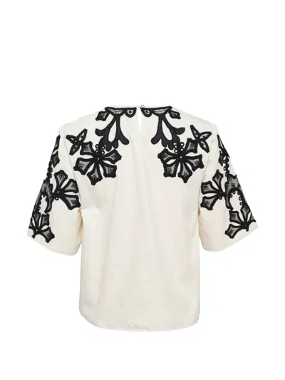 Ulla Johnson Shivani Embroidered Top In White