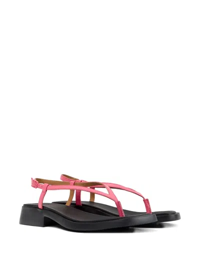 Camper Dana Leather Sandals In Multi