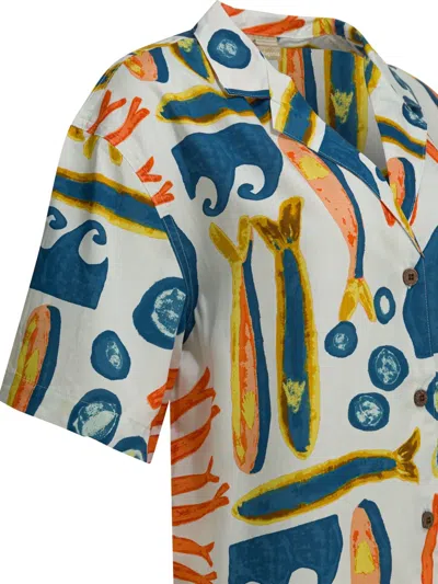 Patagonia Printed Buttoned Shirt In White