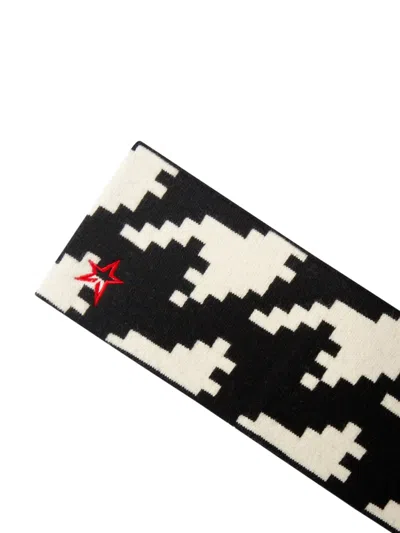 Perfect Moment Houndstooth-pattern Headband In Multi