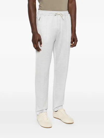 Eleventy Patch-pockets Track Pants In White