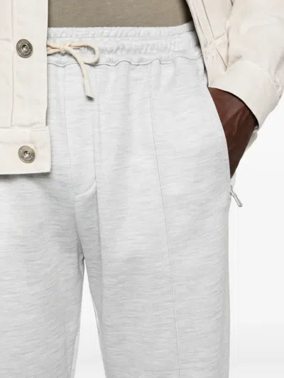 Eleventy Patch-pockets Track Pants In White