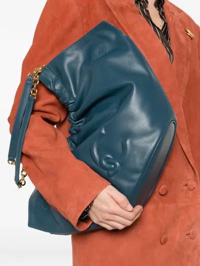 Coccinelle Medium Smash Tote Bag In Blue