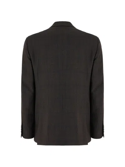 格纹搭扣西装套装