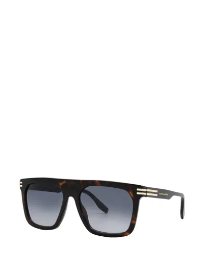 Marc Jacobs Square-frame Sunglasses In Burgundy