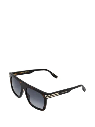 Marc Jacobs Square-frame Sunglasses In Burgundy