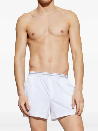 Dsquared2 Logo-waistband Boxers In White