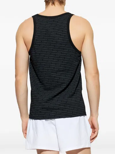 Dsquared2 Patterned Loungewear In Black