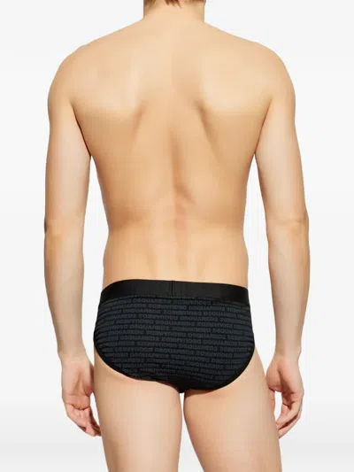 Dsquared2 Logo-print Briefs In Black