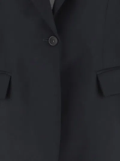 Sa Su Phi Single-breasted Blazer In Brown