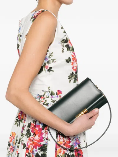 Dolce & Gabbana Marlene Rectangular Shoulder Bag Gold Tone Hardware In Orange