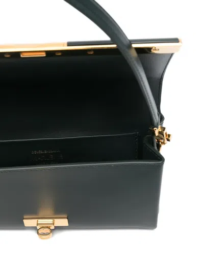 Dolce & Gabbana Marlene Rectangular Shoulder Bag Gold Tone Hardware In Orange