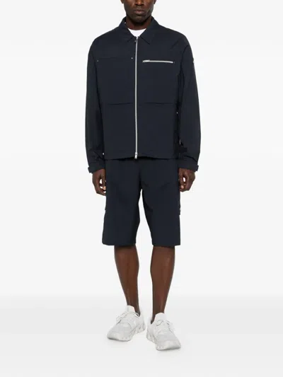 Moose Knuckles Topflight Cargo Shell Shorts In Blue