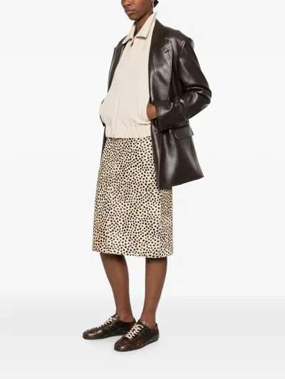 Eraldo Double-breasted Blazer In Brown