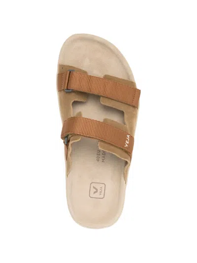 Veja Arpoador Suede Sandals In Neutral