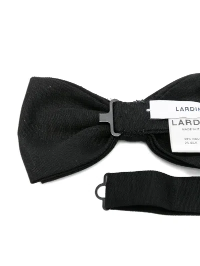 Lardini Black Bow Tie In Black