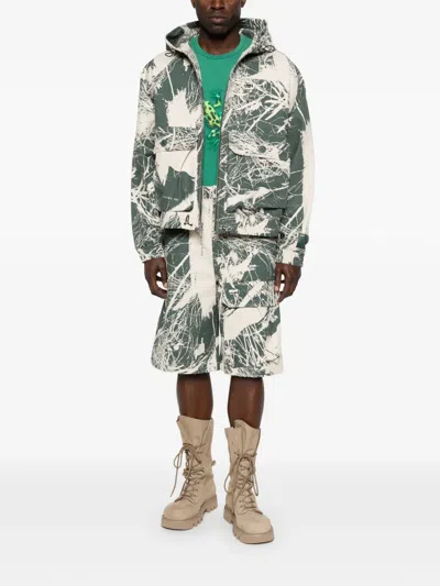 Reese Cooper Hooded Cargo Jacket In Multi
